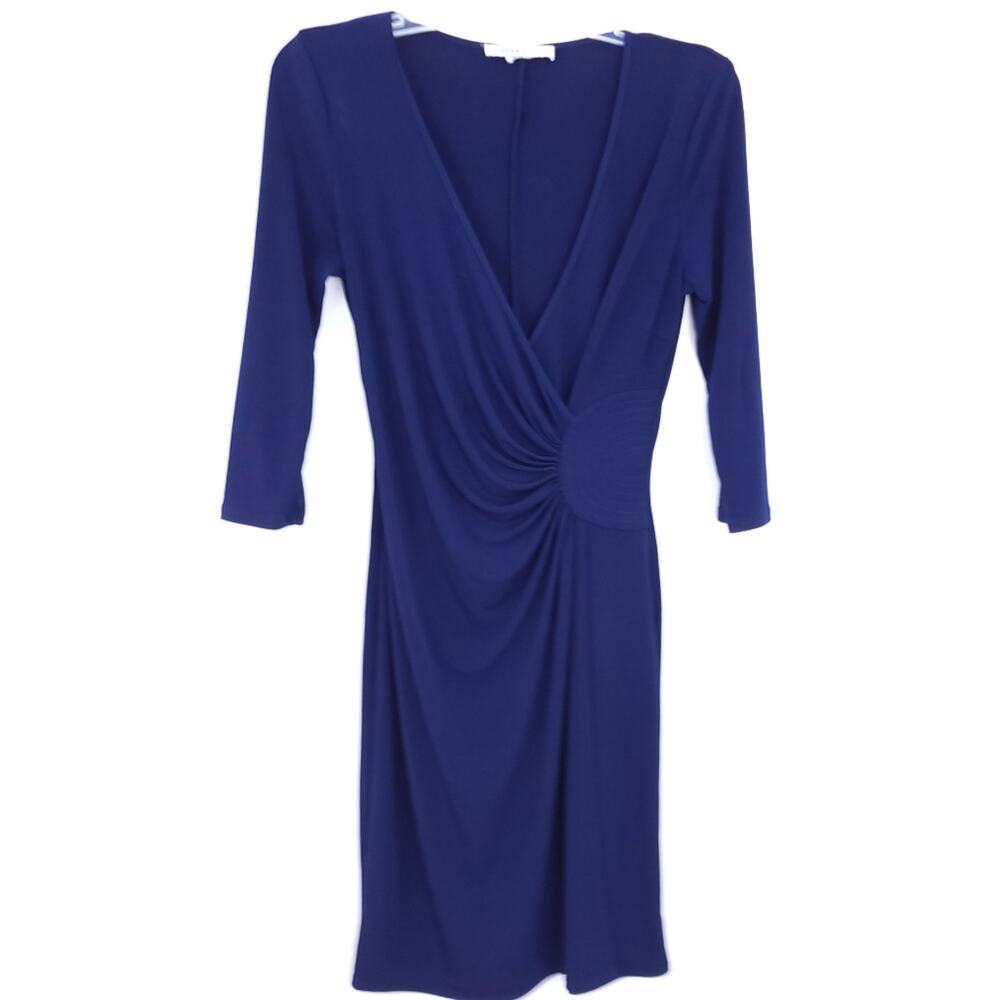 Laundry By Design Career Casual Dress, Navy Blue, Est. XS, 3/4 Sleeve, Stretchy